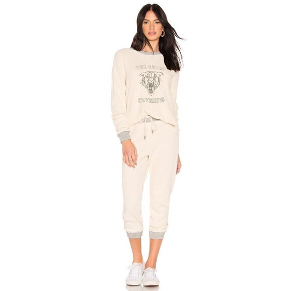 💕THE GREAT💕 The Great Circle Thermal Top ~ Washed White Wolverine Graphic 0 - Picture 9 of 15